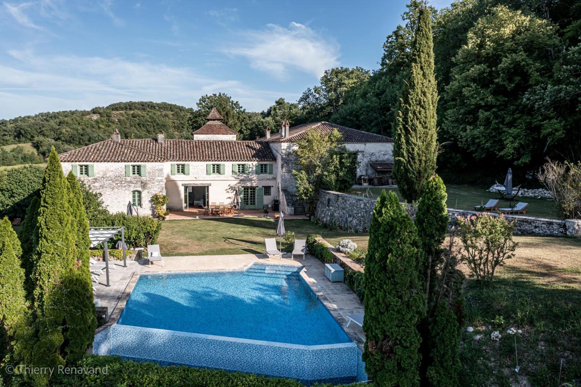 Manoir Le Moulinal47 - Vue Panoramique Hotel Courbiac Luaran gambar